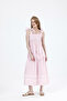 Heart-Detailled Striped Relaxed Strap Dress # 35510 - 2