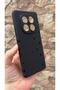Redmi Note 14 Pro 5g Compatible Mini Black Star Patterned Silicone Shock Absorbing Classic Protected Rubber Case - 3