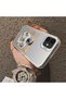 iPhone 12/12 Pro Compatible Hard Acrylic Back Silicone Edge Lens Protection Case - 4