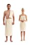 Muslin Bath-Beach Towel Set - Soft & Highly Water Absorbent - 100% Cotton - Ecru