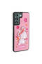 Galaxy S21 Fe Case Shining Embossed Iconic Figure Brsa Amas Silicone Cover - Purple - 6