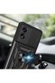 Oppo A38 Compatible Magnetic Stand Camera Protected Brsa Sliding Vega Cover-Blue - 4
