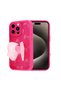 iPhone 15 Pro Case with Camera Protection Figure Design Brsa Kapya Cover-Dark Brown - 4
