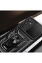 Galaxy A54 Case with Magnetic Stand and Camera Protection Brsa Sliding Vega Cover - Black - 8
