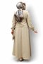 Women's dumbbell lycra button detailed side tie dress vest set 2120 - 6