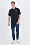 Men's Black Short Sleeve Crew Neck Pocket Cotton Oversize T-Shirt 1011250131 - 2