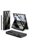 Galaxy Z Fold 6 Case with Camera Protection, Card Holder, Pen Compartment, Brsa Striped Droga Case-Green
