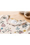 100% Cotton Short Sleeve Snap Fastener Baby Bodysuit 3-Piece Set - 6