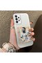 Samsung Galaxy A73 Compatible Hard Acrylic Back Silicone Edge Lens Protection Case - 2