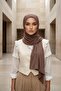 شال قطني ممشط عملي يومي مضاد للانزلاق، PS-60، شوكولاتة - 3