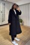Premium Black Belted Coat - 5