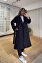 Premium Black Belted Coat - 8