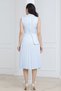 Pleated Detailed Midi Dress - Baby Blue - 6