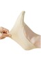Women's Laser Cut Cotton Invisible Ballerina Socks 3-Piece Set - Bolero Cotton Sole Socks with Non-Slip Silicone on the Heel - 2