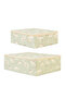 2 Pieces Children's Room Dinosaur Under-Bed Suitcase Organizer Box with Support 31X38X12 + 45X55X18 - 6