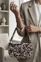 Special Design Hand-Knitted Women's Bag – Trendy Brown Combed Cotton Thread Shoulder Bag (Limited Edition) - 2