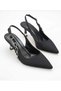 Altunok Women's Evening Dress Gold Buckle Satin Fabric Pointed Toe Classic Heeled Shoes - 2