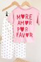 Girl's Cotton Pink Heart Printed T-Shirt and Heart Muslin Trousers Top and Bottom Set - 6