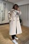 Stone Color Belted Premium Coat - 6
