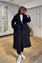 Premium Black Belted Coat - 7