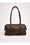 Brown Women's Shoulder Bag Leather Look Stylish Hand & Shoulder Bag Daily & Office Use