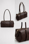 Brown Women's Shoulder Bag Leather Look Stylish Hand & Shoulder Bag Daily & Office Use - 3