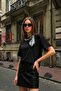 Women's Blouse with Scarf Detail - 2
