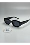 Seli̇n Black Sunglasses Cateye Black Frame Black Glass Colorful 50 Ekartman - 3