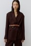 Kemerli Kruvaze Blazer - 4