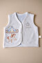 Magic Carousel Embroidered 100% Cotton Lined Vest - Baby Boy - 6