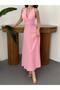 Women's Long Stylish Evening Dress with Necklace Detail, Backless Design, and Breast Pouches - 2