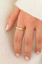 Women's 3-Piece Elegant Gold Ring Set Minimal Stylish Combination Ring - 5