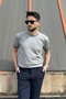 Men'S, Crew Neck, Stripe Pattern, Soft, Old Money Culture, Standard Fit T-Shirt 26Inpt02 - 4