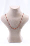 Red Jasper Stone Necklace Natural Stone Faceted Cut 2-3 mm