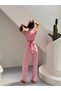 Premium Sleeveless Blouse Pants Set Casual Suit - 3