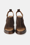 Women's Brown Suede Genuine Leather Daily Platform Heel Sandals - 4