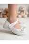 Stylish Girls' Ballet Flats Silvery Orthopedic Shoes