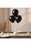 Black Fashion Latex Balloons 5in, 100pcs, Party Decoration Balloons - 2