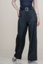 Women's Summer Black Velina High Waist Elastic Waist Glittery Trousers Casual Daily Office Stylish 30376 - 2