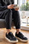 Premium Series – Thick Sole Black Women's Sneaker - 3