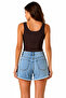 Women's Sleeveless Ribbed Crop Tank Top - 2