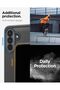 Rugged Armor for Samsung Galaxy A37 5G Case Cover with Carbon Fiber Textures (2026) - Matte Black - 4