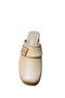 Women's Closed-Front Heeled Buckle Slippers - 6