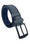Gray Faux Leather Double Stitched 4.5 Cm. Wide Unisex Sports Belt // Xd-4515-11-St - 5