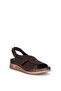 M-027 Brown Genuine Leather Women's Sandals - 3