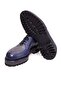 Dark Blue Color Lace-Up Genuine Leather Men's Shoes - 3