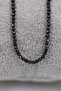 Black Spinel Stone Necklace Natural Gemstone Faceted Cut 2-3 mm - 5