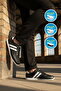Black and White Lace-Up Lightweight Flexible Men's Sports Shoes Bst-2086 m