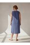 Sleeveless V-Neck Plus Size Casual Dress Indigo - 3