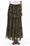 Draped Skirt - ABSTRACT COMB - 2